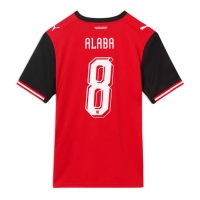 Camiseta Austria David Alaba #8 Primera Equipación Replica Mundial 2026 mangas cortas